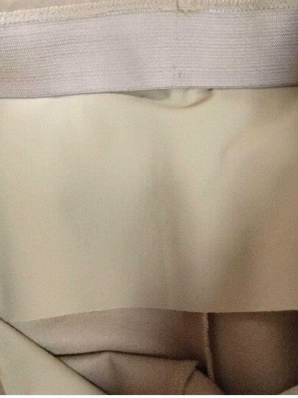 chicos size 2 or US 12R Ankle Pants Pull-on Tan Career Slimming Panels Stretch - Picture 7 of 9